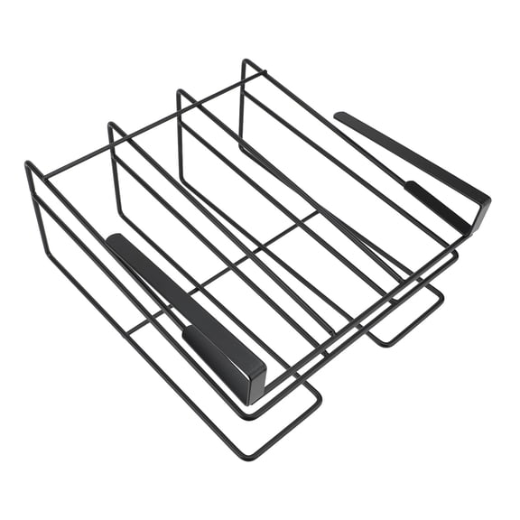 Under Cabinet Storage Rack, Carbon Steel Hanging Organizer for Kitchen Boards & Pans