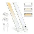 thumbnail image 1 of Under Cabinet Lighting,LED Motion Sensor Light Indoor,50 LED ,3 Color Temps,Dimmable , Kitchen, Wardrobe,Stairs（2Pack）, 1 of 6