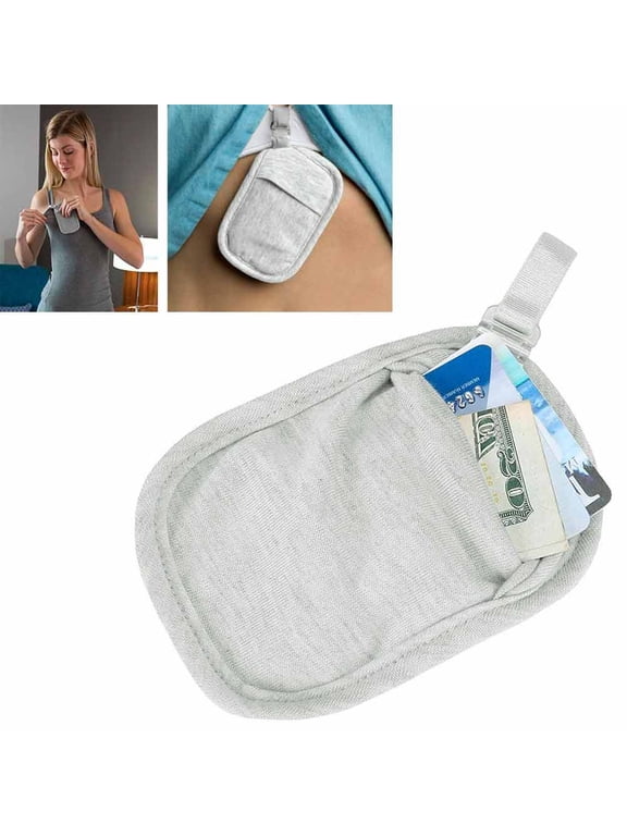 Under Clothes Travel Money Pouch Slim Protect Cash Credit Cards Travel Documents