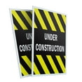 thumbnail image 1 of Under Construction (2-PACK) 24" x 36" Plastic Signs | Sign Insert 4mm Corrugated Plastic Signs Storefront Window Poster, 1 of 2