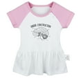 thumbnail image 1 of Under Construction Funny Dresses For Baby, Newborn Babies Skirts, Infant Princess Dress, 0-24M Kids Graphic Clothes (Pink Raglan Dresses, 0-6 Months), 1 of 4