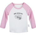 thumbnail image 1 of Under Construction Funny T shirt For Baby, Newborn Babies T-shirts, Infant Tops, 0-24M Kids Graphic Tees Clothing (Long Pink Raglan T-shirt, 0-6 Months), 1 of 4