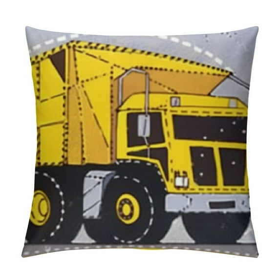 Under Construction Modern Graphic Rectangular Decorative Throw Pillow, , Multicolor