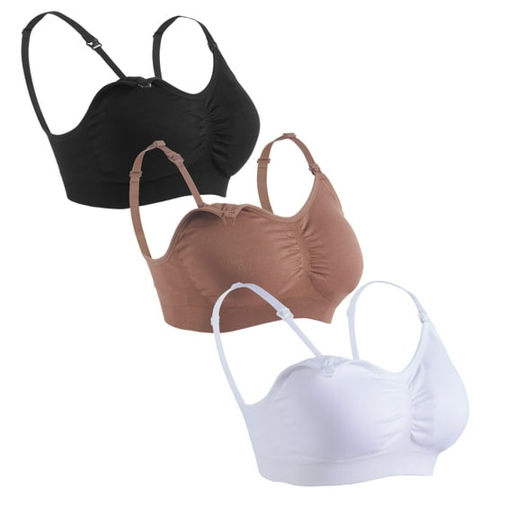 Under Control Women’s Adult Classic Fit Nursing Bra, 3 Pack Bras