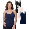 thumbnail image 1 of Under Control Women’s Adult Maternity Camisole, 3 Pack Tank Tops, 1 of 7