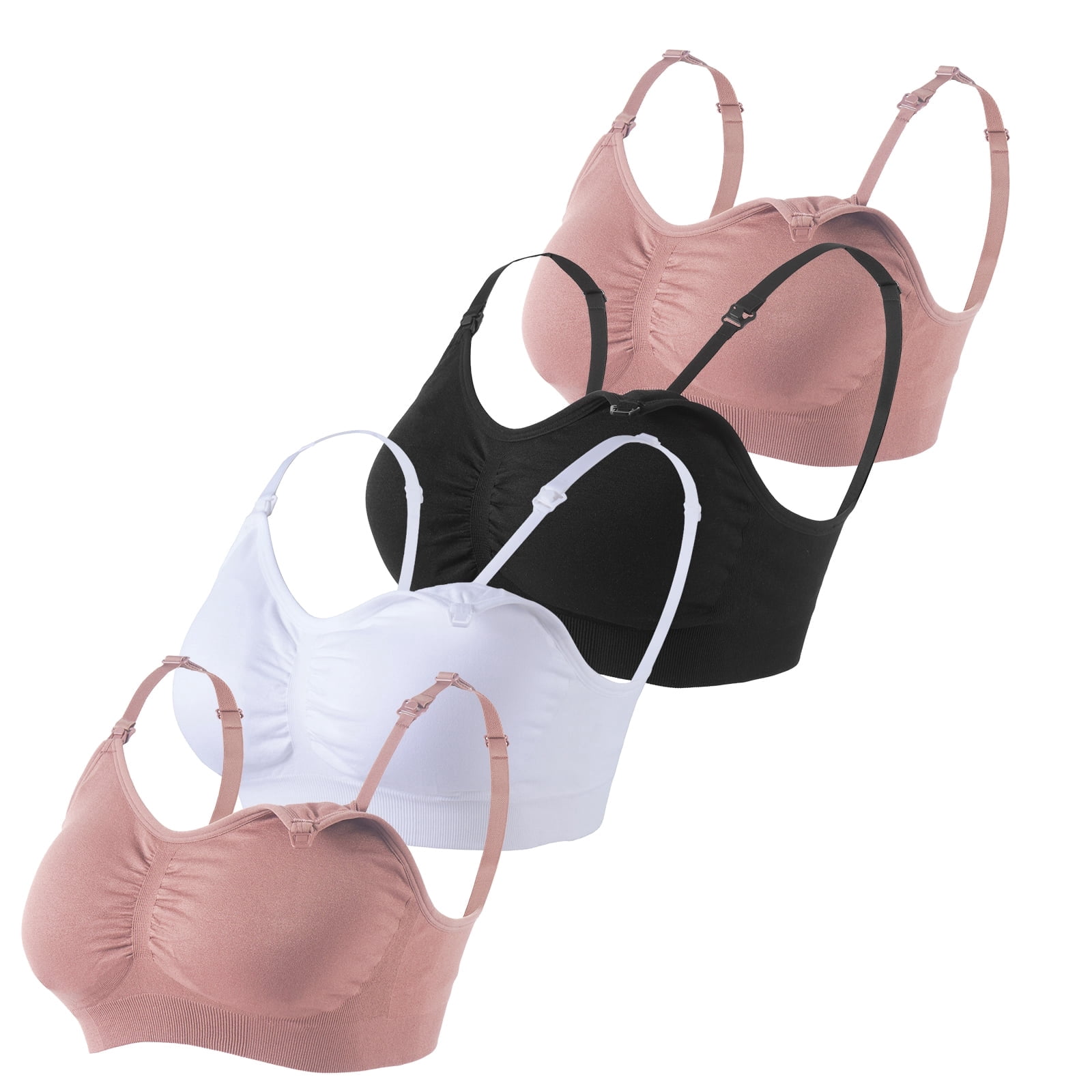 Under Control Seamless Wireless Maternity Nursing Bra 4-Pack S Size