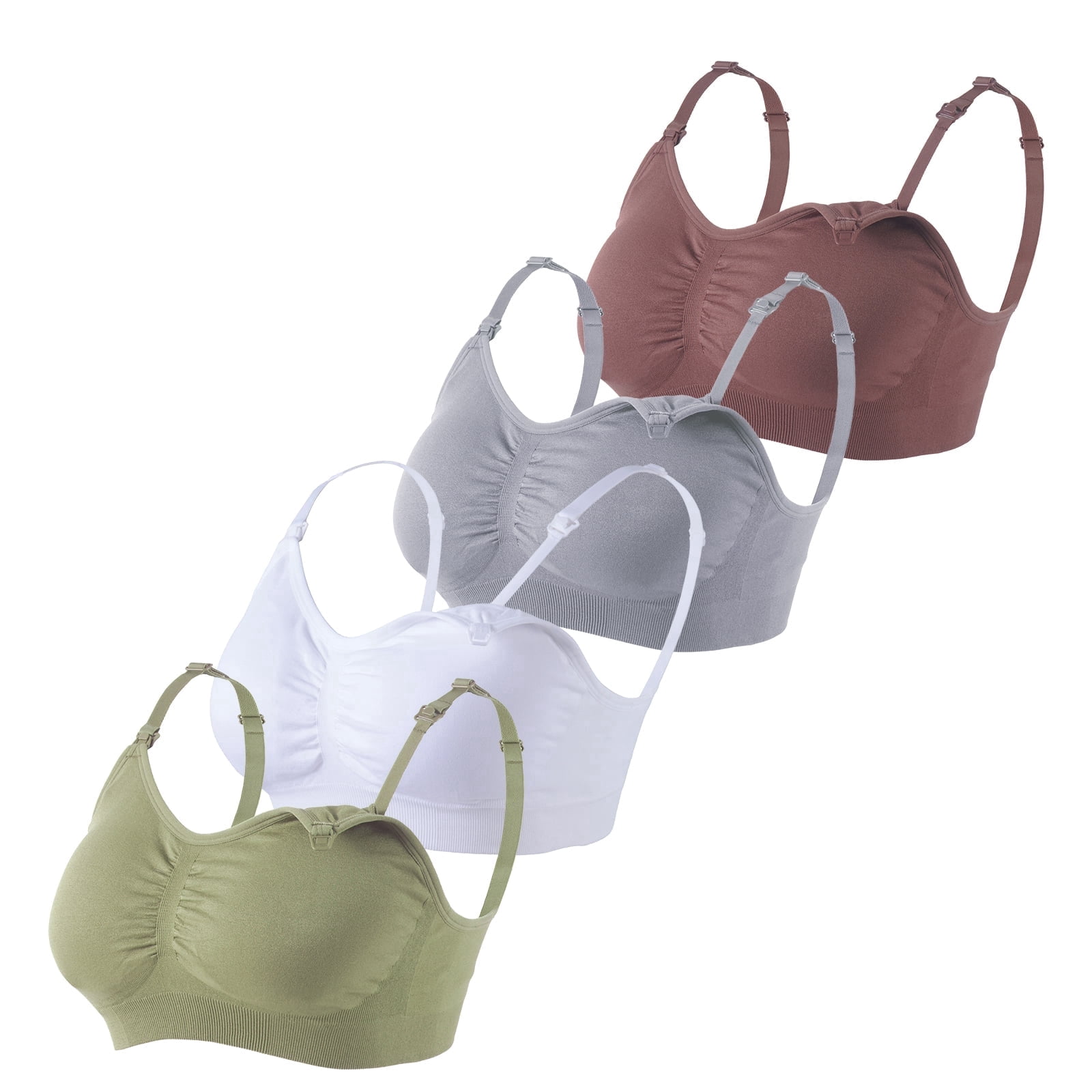 Under Control Seamless Wireless Nursing Bra, 4-Pack XL Size