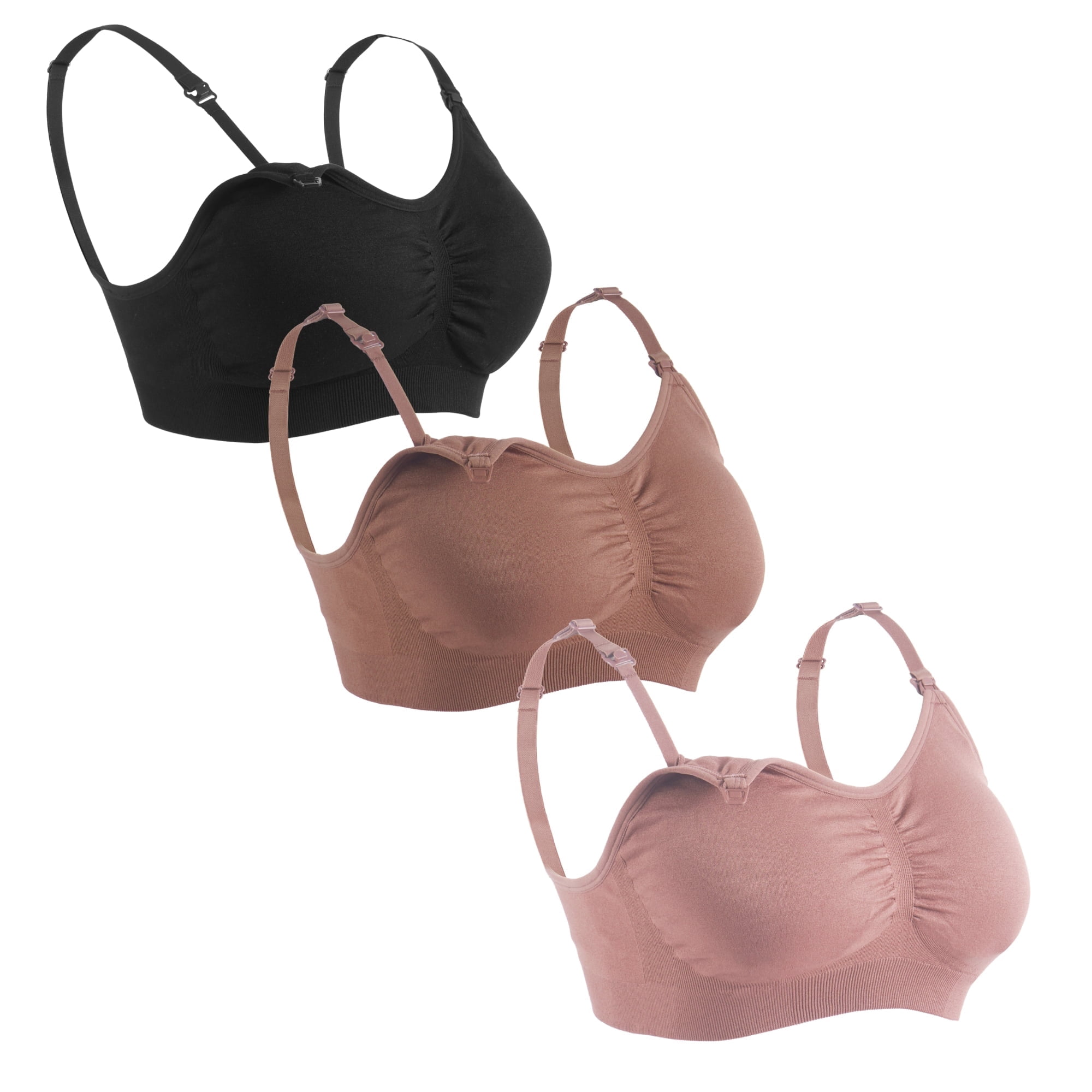 Under Control Women’s Adult Classic Fit Nursing Bra, 3 Pack Bras