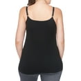 thumbnail image 1 of Under Control Women’s Adult Front Zipper Camisole with Shelf Bra Lingerie Camisoles, 1 of 3