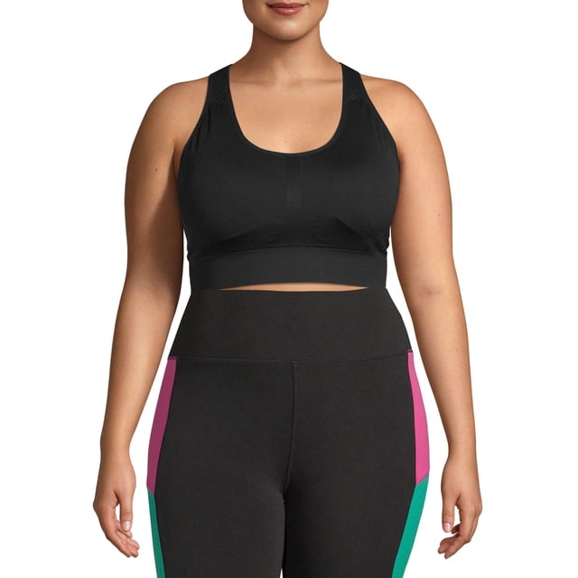 Under Control Women's Plus Size Sports Bra High Support Seamless Racerback