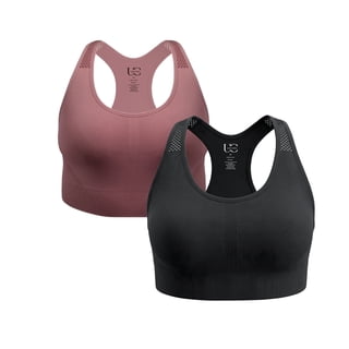 Under Control Women's Plus Size Sports Bra High Support Seamless Racerback 2PK Set