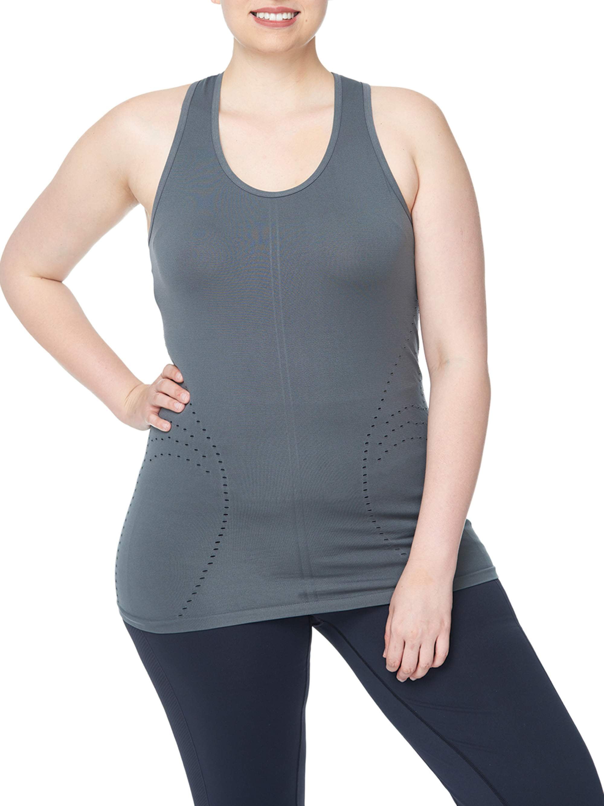 Under Control Women's Plus Super Soft Lux Seamless Active Racer Back Tank - Walmart.com
