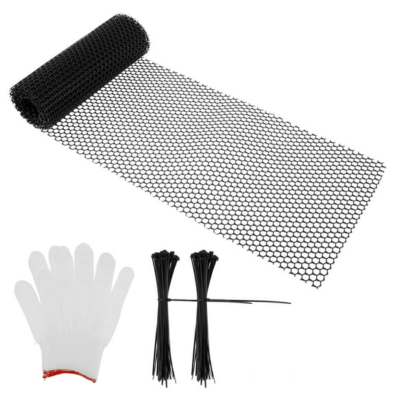 Under Couch Blocker Cuttable Couch Toy Blocker with Ties and Gloves Reusable Plastic Under Sofa Blocker for Home Bedroom Living Room