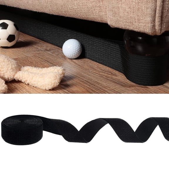 Under Couch Toy Blocker 3"×106", Adjustable Elastic Gap Guard for Multiple Furniture Leg Types