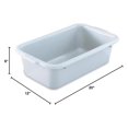 UnderCounter Dish/Bus Box, 20" x 12" x 6" Deep, Gray