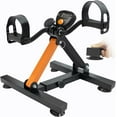 Under Desk Bike Pedal Exerciser, Adjustable Heights & Foldable Cycle ...