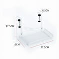 thumbnail image 1 of Under Desk Cable Management Tray No Drill Steel Desk Cable Organizers Wire Management Tray Cable Management Rack Storage Shelf, 1 of 9