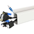 thumbnail image 1 of Under Desk Cable Management Tray, Wire Organizer Cord Holder Desktop Cable Storage Box Wiring Channel for Computer Cables, 1 of 9
