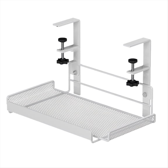 Under Desk Cable Management Tray, Workstation Storage, Metal Cable Tray Basket,Standing Desk for Office and Home Style 1