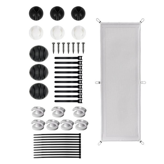 Under Desk Cable Organizers Functional Desk Cable Organizers Meshes Cords Organizers for Safe and Neat Wiring