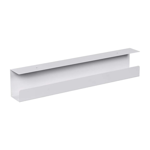 Under Desk Cable Tray - Steel With Power Supply And Wire Management Workstream Collection White