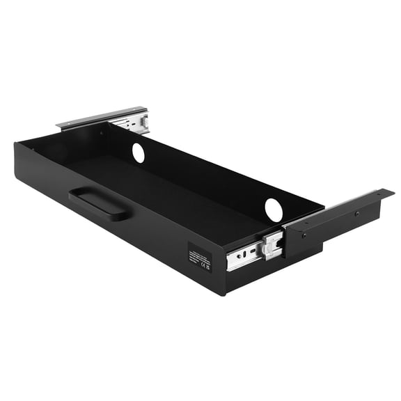 Under Desk Drawer 22 Inch Pull-Out Sliding Storage Attachment, Hidden Organizer for Home Office Sit-Stand Workstation, 25x9x3 Inch