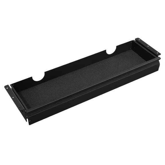 Under Desk Drawer, 33" Wide Slide Out Organizer, Hidden Desktop Storage, Pull-out Tray for Office, Home, Sit Stand Desk, Keyboard Tray, 33x9x4 Inch