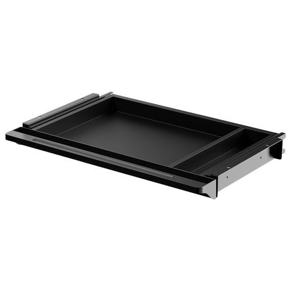 Under Desk Drawer Organizer, 20.5 in / 52 cm Long Underdesk Pull Out Tray Organizer with Space Divider, Hidden Drawer for Office, Home, School, Black