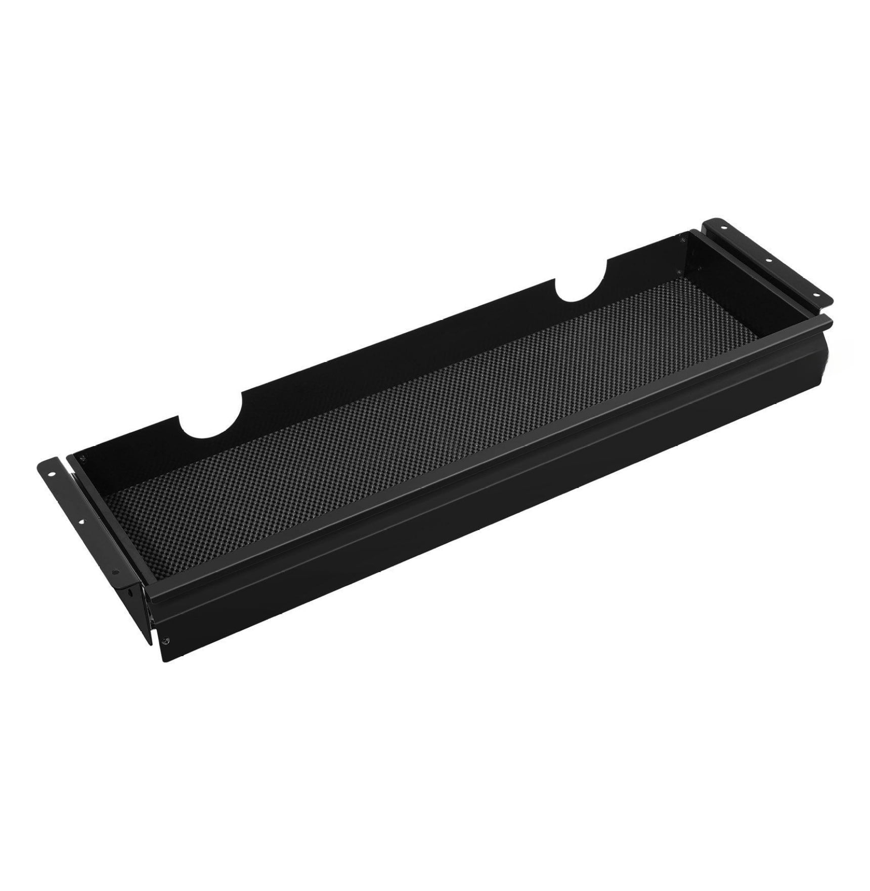 Under Desk Drawer Organizer 33 inch - Slide Out Storage Tray for Home Office, Keyboard Tray, Steel Construction, Smooth Sliding, Legroom Space Saver