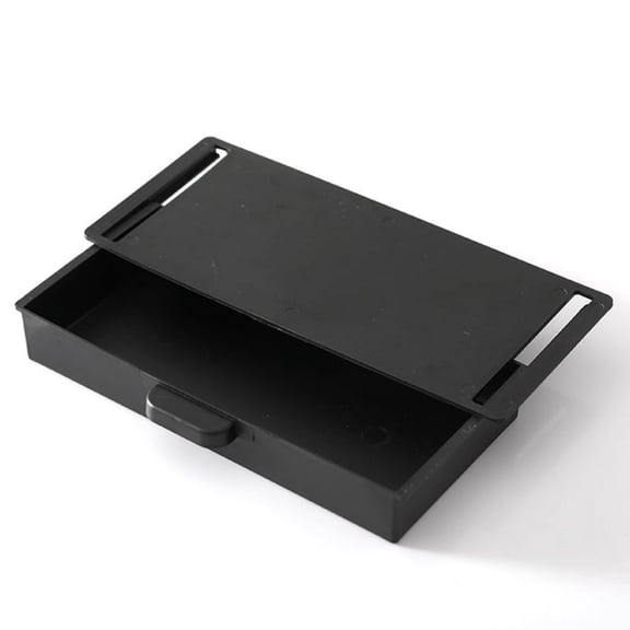 Under Desk Drawer Organizer Hidden Desktop Storage Box for Office Pen Holder Adhesive Kitchen Knife Fork Storage Tray