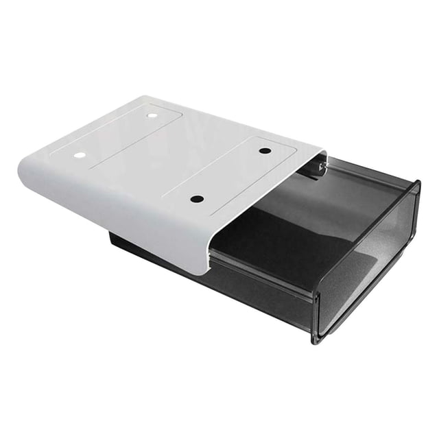 Under Desk Drawer Organizer with Self-Adhesive Mount, Hidden Storage Tray for Office Desk, Study Table, or Cabinet
