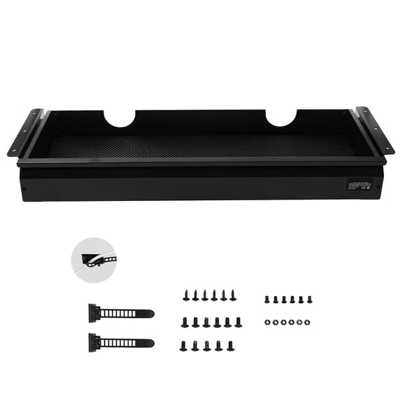 Under Desk Drawer Slide Out,26" Wide Pull-Out Storage Organizer for Office&Home Desks,Fits Sit Stand Workstations,Hidden Desktop Drawer Attachment