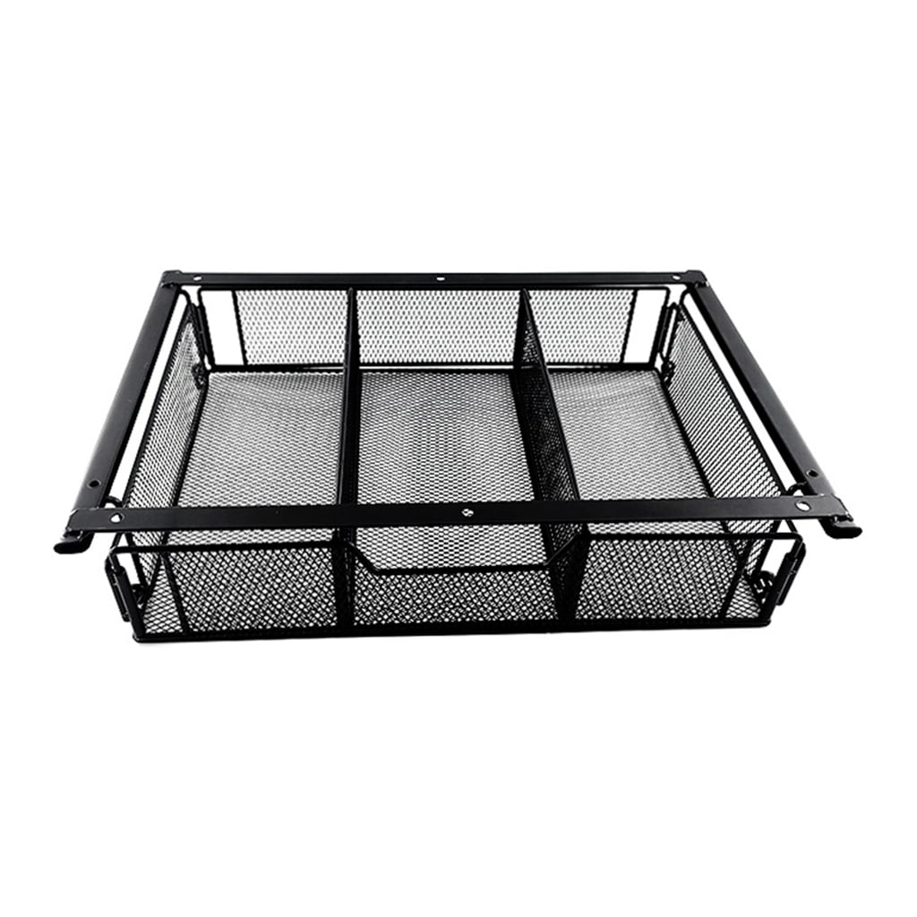 Under Desk Drawer with Screws, Hidden Desk Box Slide-Out Storage Drawer Large Capacity Desk Drawer