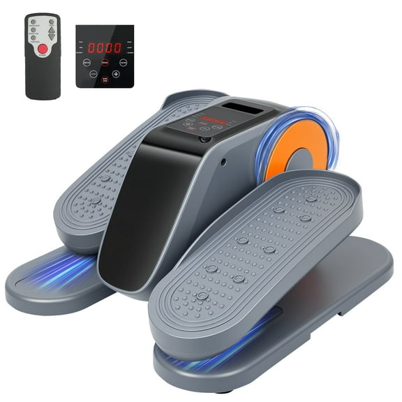 Under-Desk Elliptical Machine, 3+12-Level Portable Mini Elliptical, 12 Manual Modes, 3 Auto Modes, Elliptical Leg Exerciser for Seniors and Office Workers  Ideal for Rehabilitation & Fitness