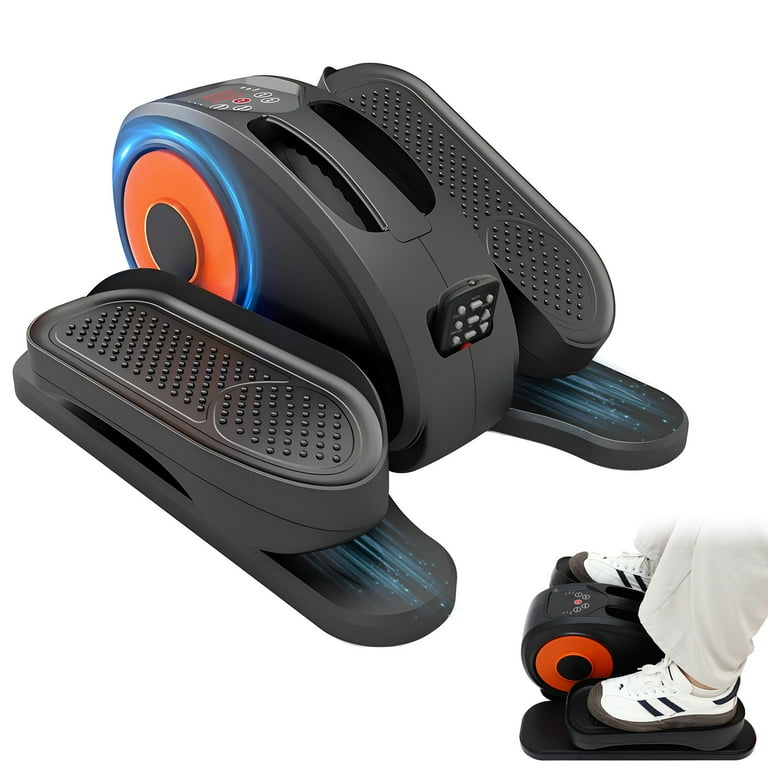 Under Desk Elliptical Machine Ellipse Leg Exerciser for Seniors Quiet and Portable Pedal Exerciser While Sitting Elliptical Exercise Machine with