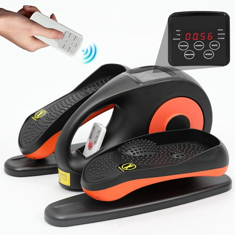Under Desk Elliptical Machine Portable Ellipse Leg Exerciser Machine with Remote Control Elliptical Exercise Machine Supports Auto Manual Mode Exerciser for Seniors Adults Teens Walmart