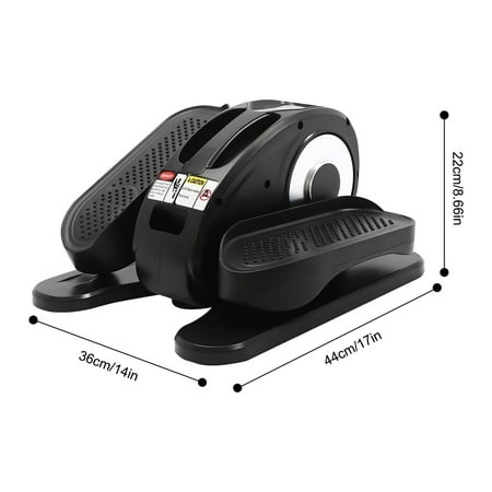 Under Desk Elliptical Machine Portable Pedal Ellipse Leg Exerciser LED Display