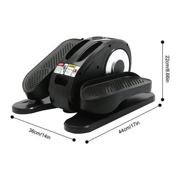 Under Desk Elliptical Machine Portable Pedal Ellipse Leg Exerciser LED Display