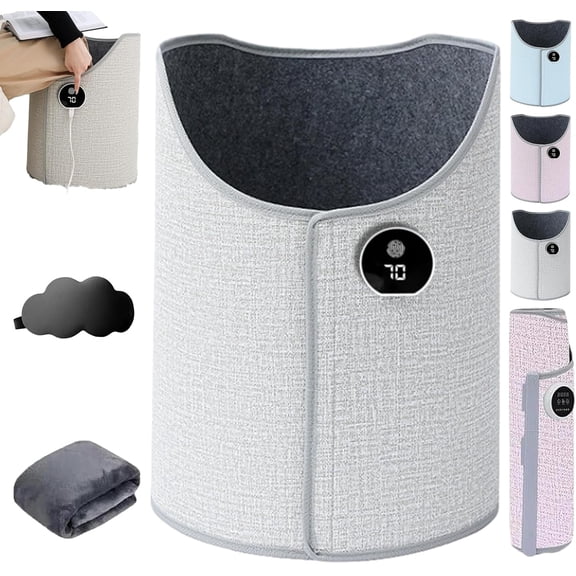 Under Desk Heater, Leg Toaster Heater, Office Under Desk Leg Warmer with 6 Temperature Settings, Timer & Overheat Protection, Gray