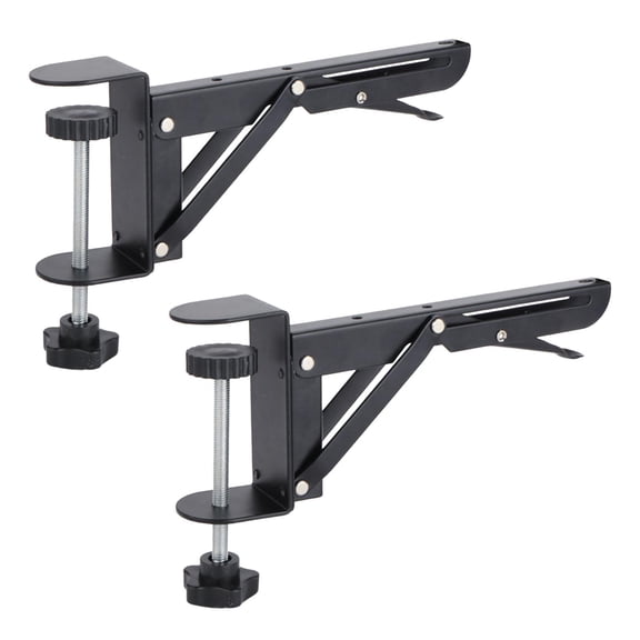 Under Desk Keyboard Tray Clamp Folding Bracket Adjustable for Home Office for 1-8cm Thickness
