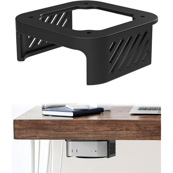 Under Desk Mount for 2024 Mac Mini M4/M4 Pro - 3D Printed Monitor Mount - Wall Mount - Under Desk Stand - VESA Stand - Accessories for Mac Mini M4