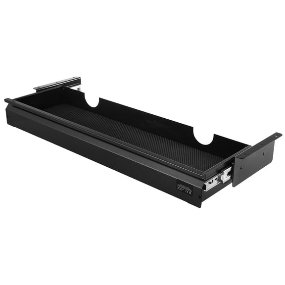 Under Desk Pull Out Drawer, 33 Inch Wide Slide-Out Storage Tray, Hidden Organizer for Office Home Workstation, 33x9x4 Inches