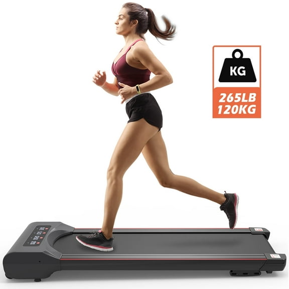 SWERTOY Under Desk Treadmill - 2.5HP Electric Treadmill Walking Jogging Machine for Home with Remote Control - 300 lb Capacity