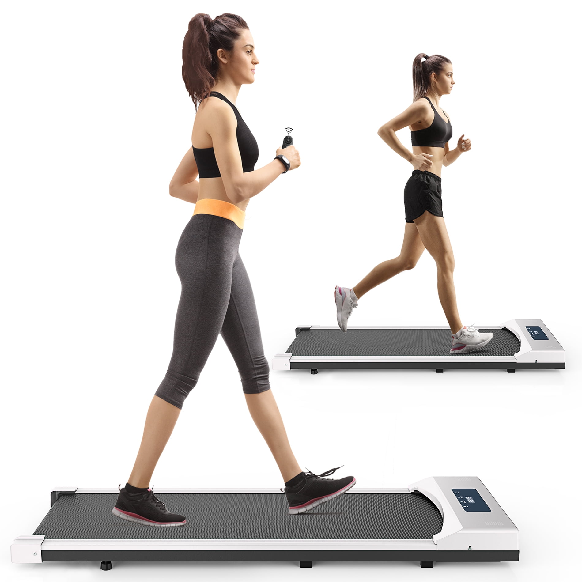 Under Desk Treadmill,2.5HP InstallationFree Slim Flat Compact