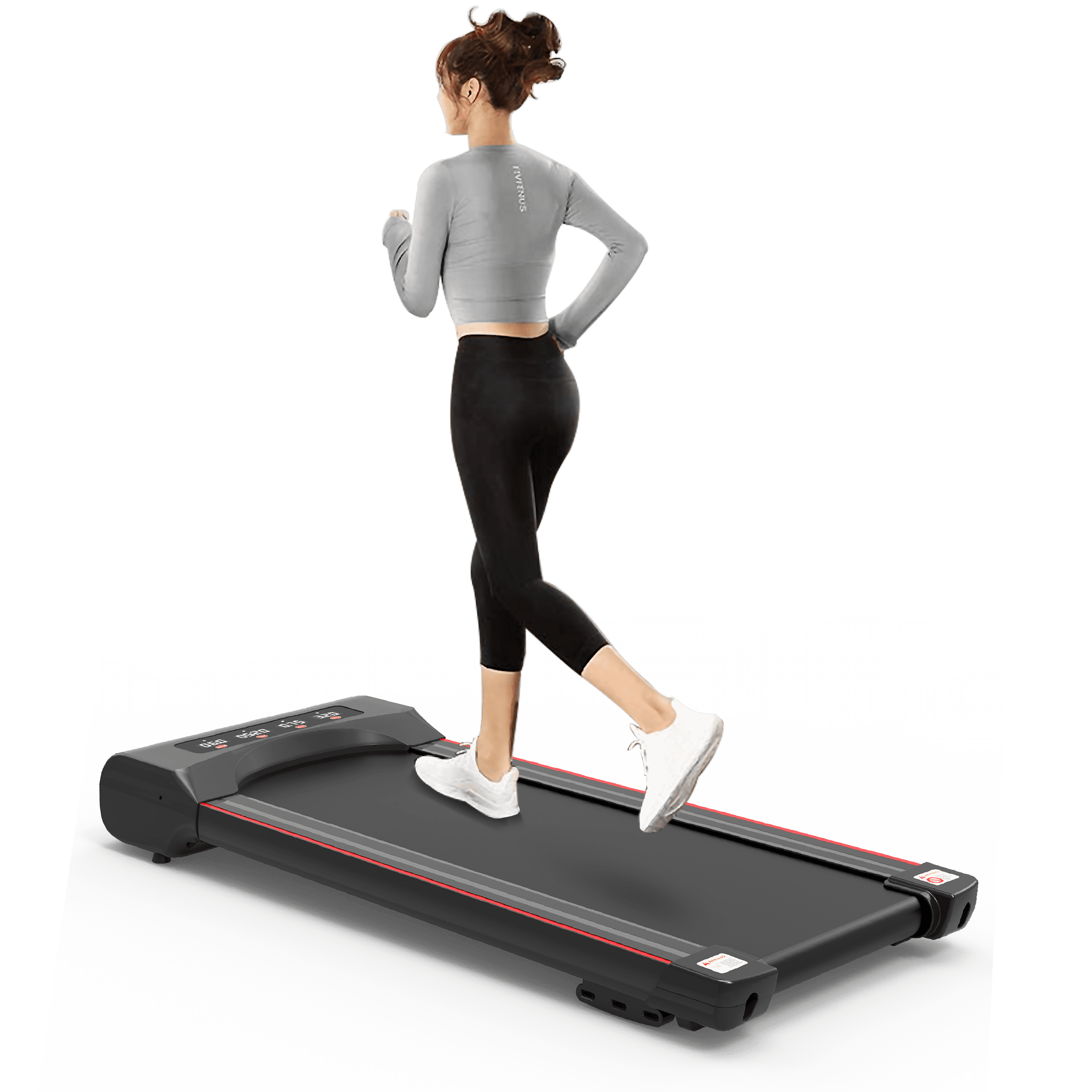 Under Desk Treadmill 2 in 1 Walking Pad Portable Walking Jogging ...