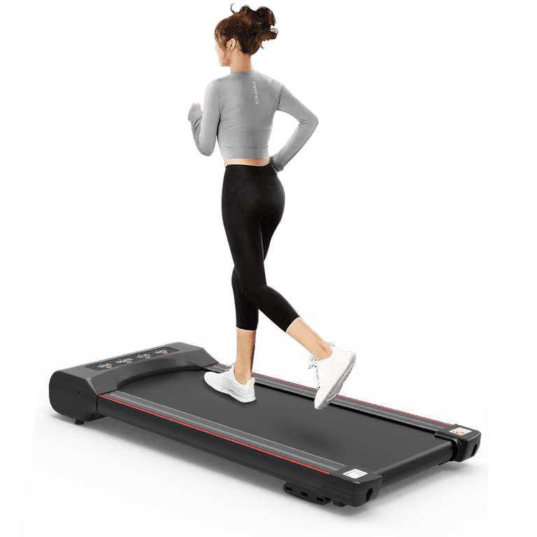 Under Desk Treadmill 2 in 1 Walking Pad Portable Walking Jogging Running Machine for Home Office Use Slim Flat LCD Display and Remote Control
