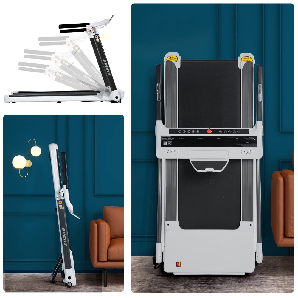 Under Desk Treadmill 3.5HP Electric Folding Treadmills for Home Portable Installation Free Walking Treadmill for Office Under Desk Workout