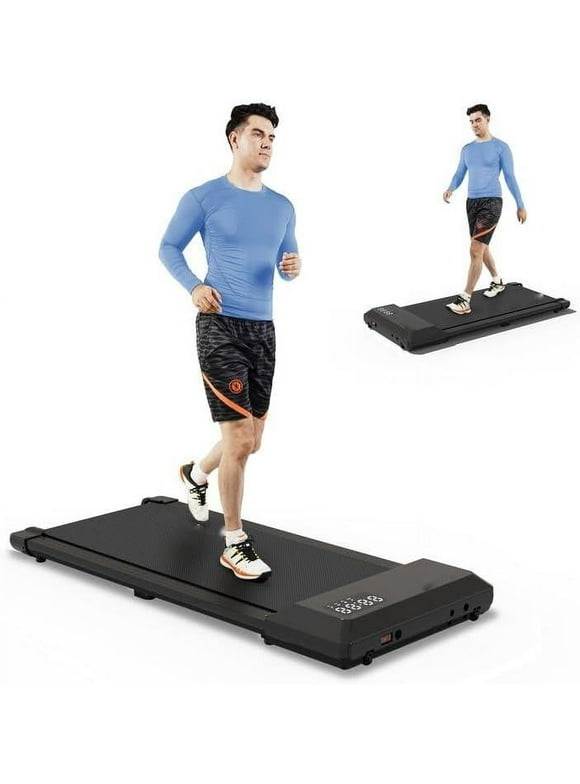 Under Desk Treadmill, 35.5*15.5 Walking Area Walking Pad for Home/Office, Portable Walking Treadmill 2.5HP, 2 in 1 Electric Desk Treadmill with Remote Control and LED Display