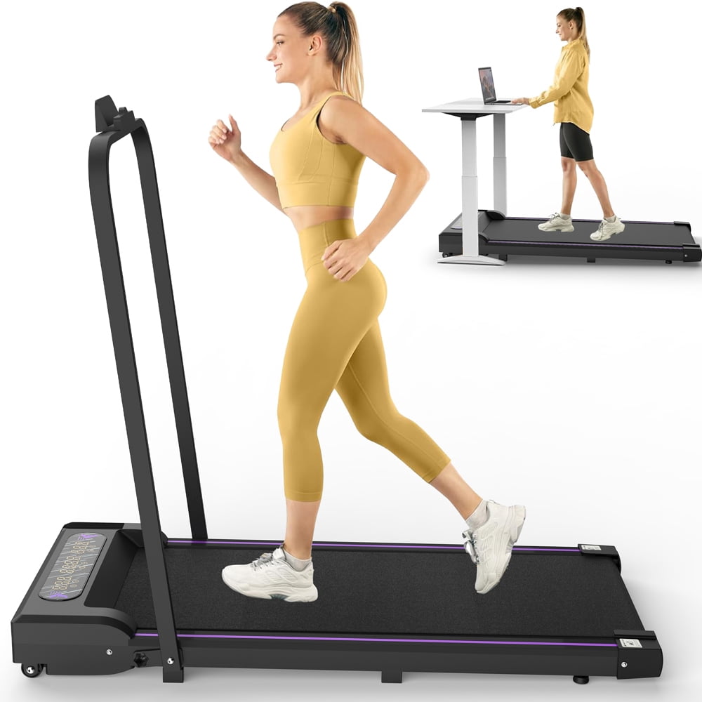 TODO Under Desk Walking Pad Treadmill – 2-in-1 Portable Slim Treadmill For Home Office, With Remote & LED Display