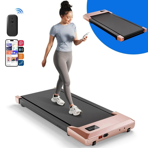 MJWW Walking Pad, Under Desk Treadmill, 3 in 1 Portable Treadmill with Remote Control LED Display, 2.5 HP Quiet Walking Jogging Machine for Office Home Use, 250 Lbs Capacity